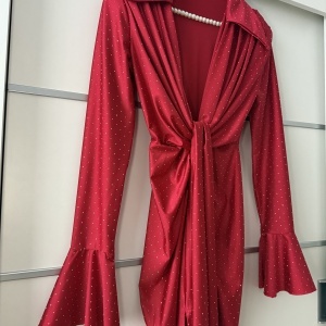 Rochie Modelatoare BELLA V Crystal Red