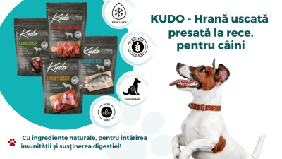 Hrana KUDO - Hrana sănătoasă pentru câini, presată la rece, dar cu iubire