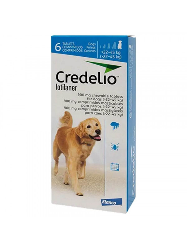 Credelio Dog 900mg - Comprimate antiparazitare (22-45kg) - 3 cpr.
