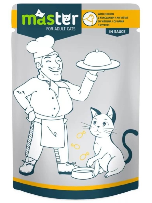Master Cat - Hrana umeda profesionala - Pui - 80g