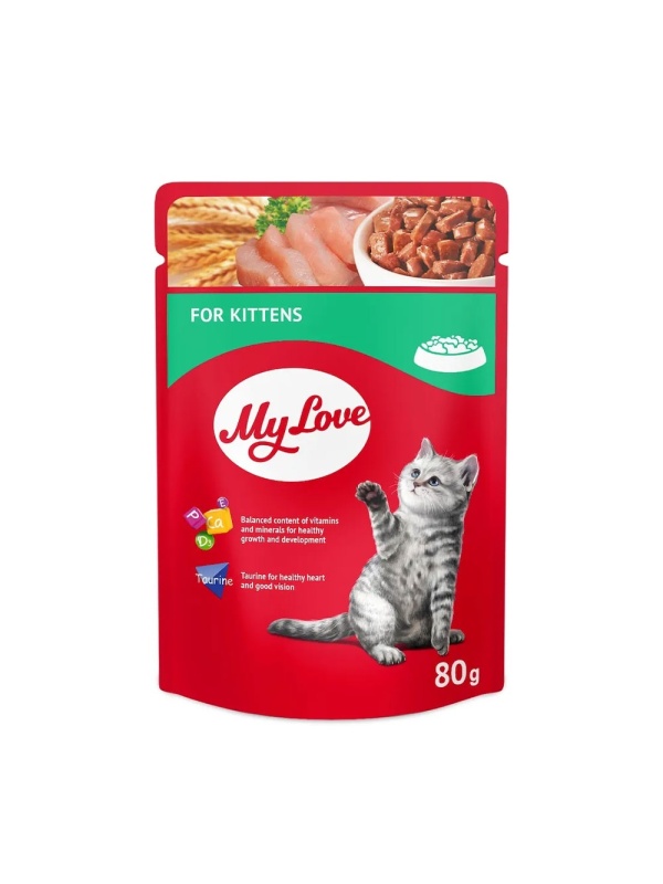 My Love Kitten - Hrana umeda completa - Pui - 80g