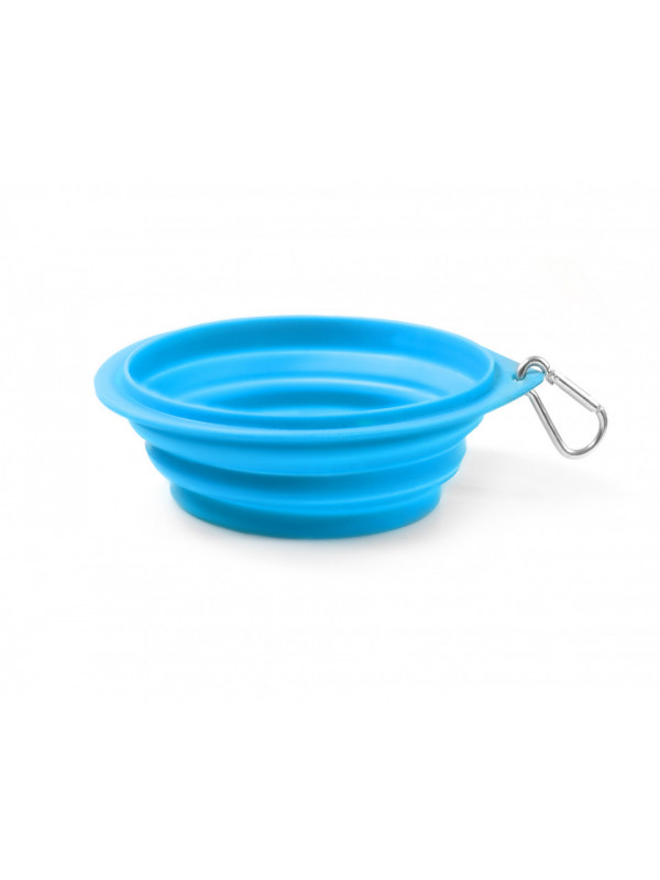 Castron pliabil, carabiniera - 450ml - Albastru