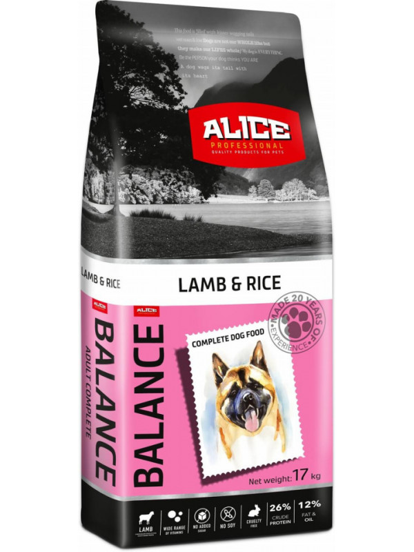 Alice Balance - Hrana uscata completa - Miel si Orez - 17kg