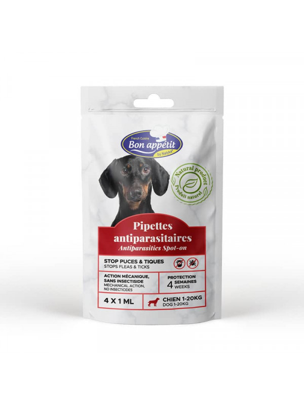 Bon Appetit Dog <20kg - 4 Pipete Antiparazitare