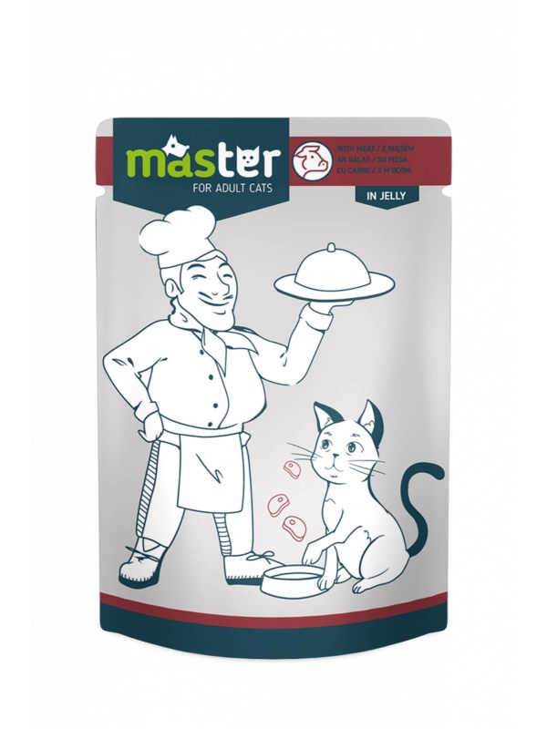 Master Cat - Hrana umeda profesionala - Carne - 80g