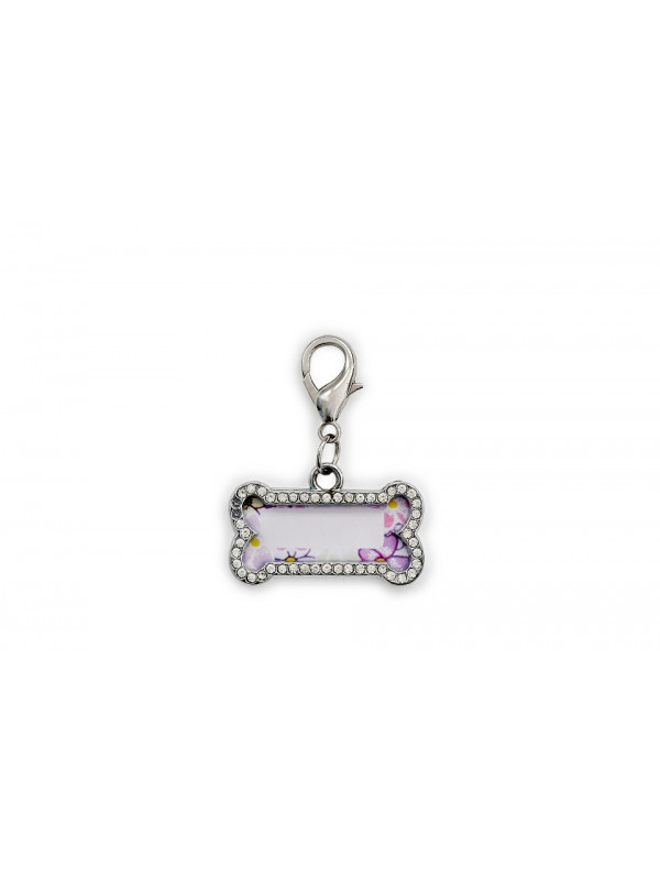 Medalion cu strass, in forma de os