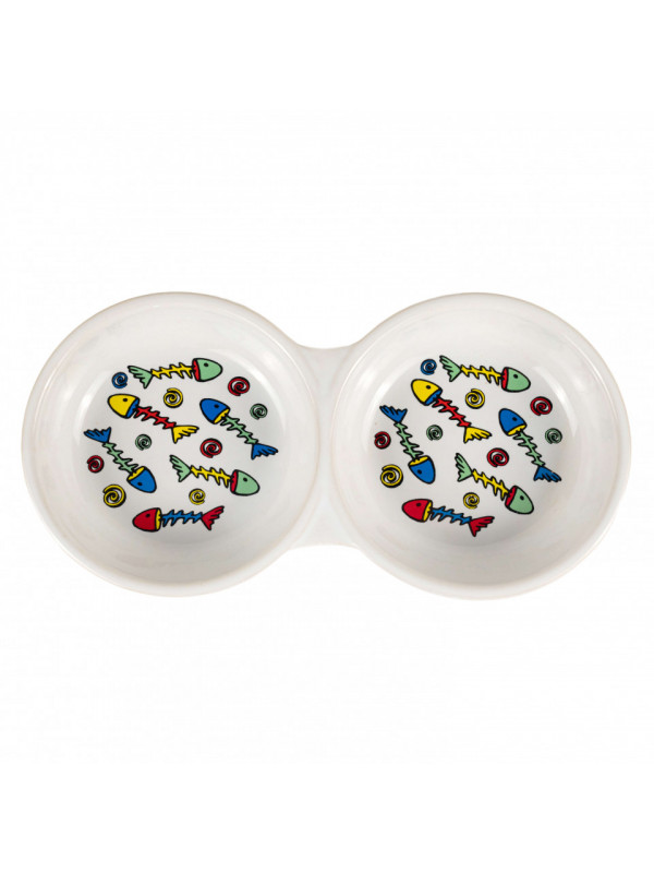 Castron ceramica, dublu - 22cm