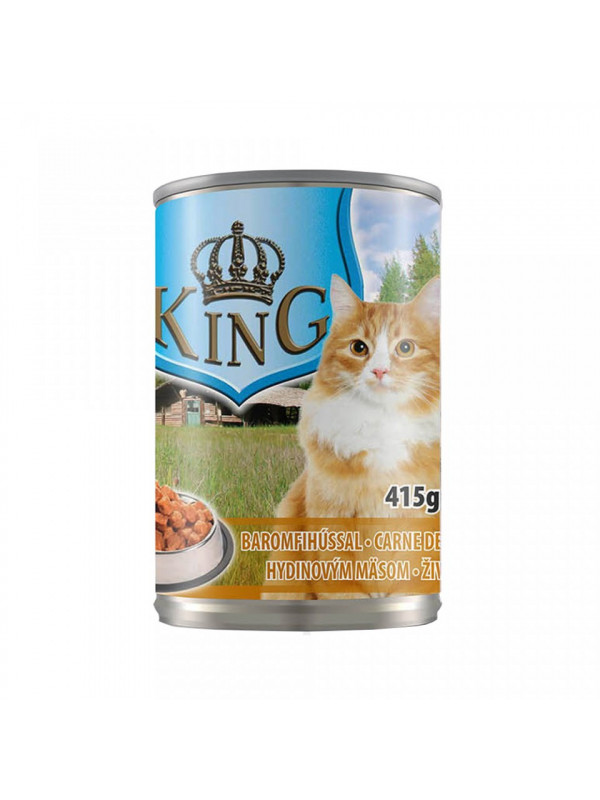 King Cat - conserva cu carne de pasare - 415g