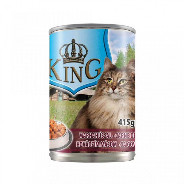 King Cat - conserva cu carne de vita - 415g