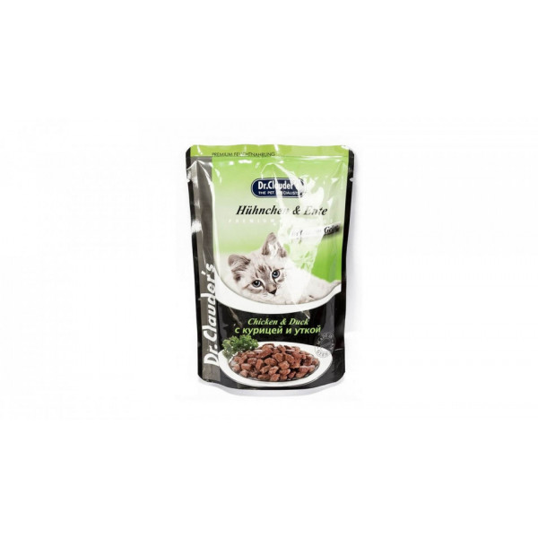 Dr. Clauder's - Hrana umeda pentru pisici - Pui si Rata - 100g