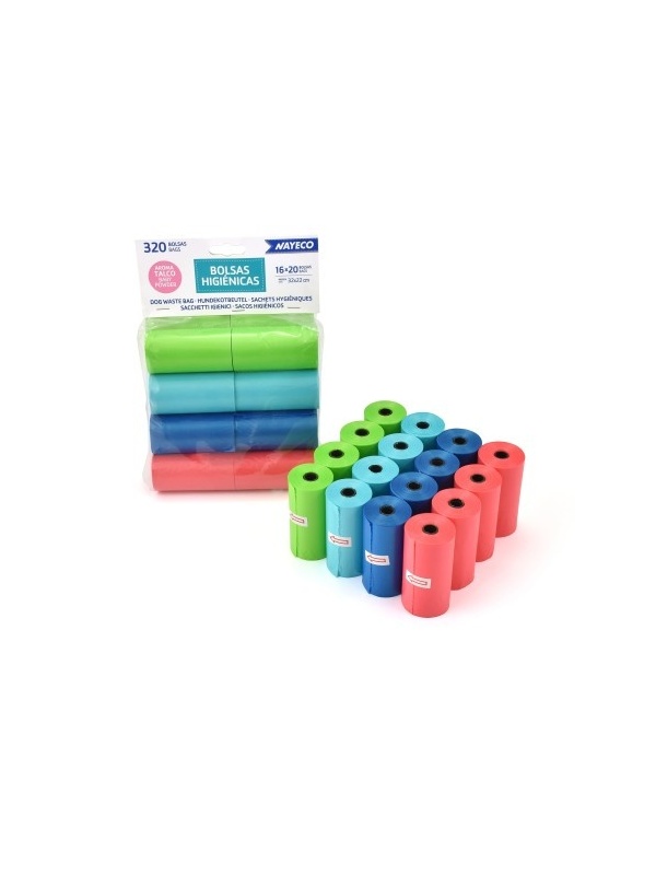 Pungi igienice parfumate – 16 role x 20buc.