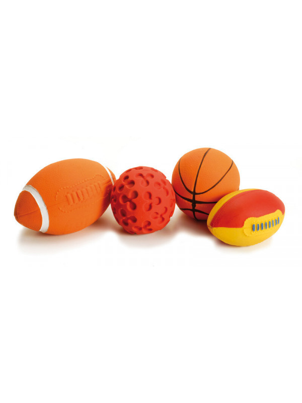 Jucarie cauciuc minge sport - 6.5-9cm