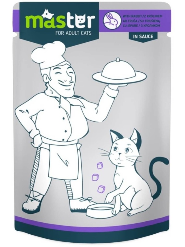 Master Cat - Hrana umeda profesionala - Iepure - 80g