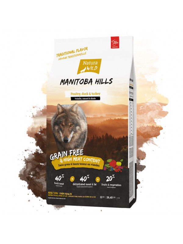 Natura Wild Manitoba Hills - Hrana uscata super-premium - Pasare de curte, Rata, Curcan - 12kg