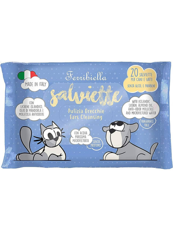 Servetele umede Ferribiella - Igiena urechilor - 20buc.