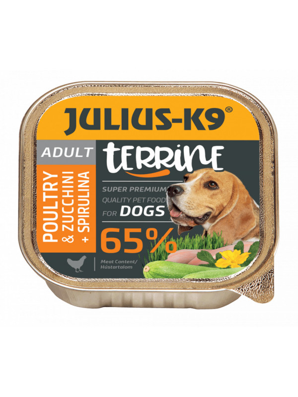 Julius K9 Dog - Terina cu pasare si zucchini - 150g