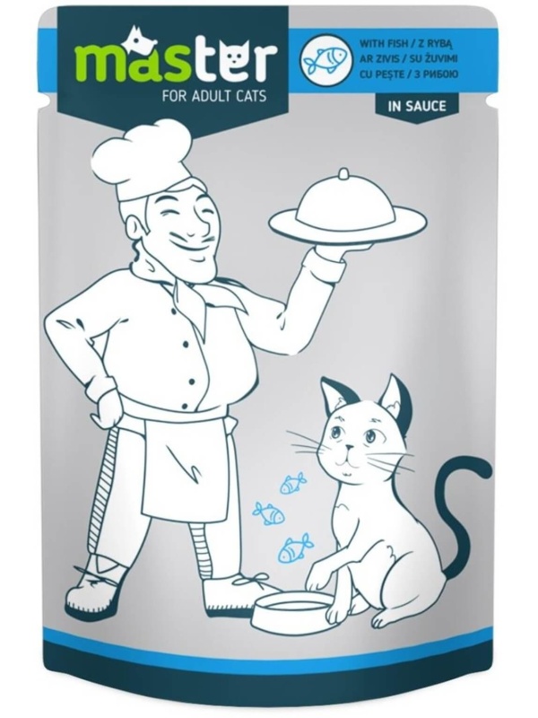 Master Cat - Hrana umeda profesionala - Peste - 80g