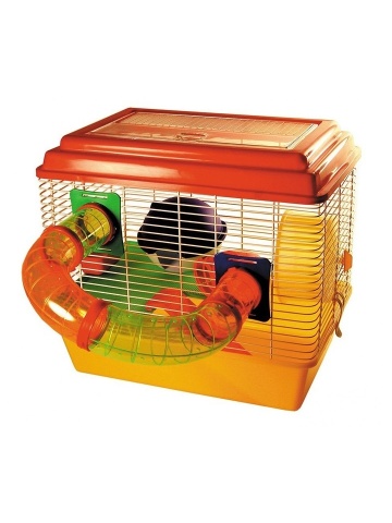 Cusca hamsteri cu tub Allegra - 43x30x40cm
