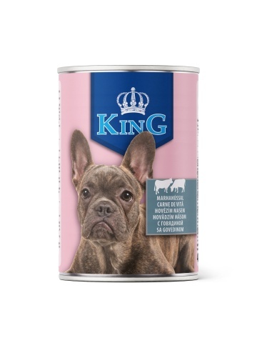 King Dog - conserva cu carne de vita - 415g