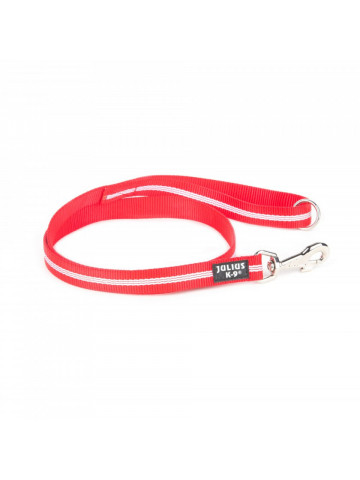Lesa IDC nylon cu fire flourescente, cu maner - 25mmx1.2m - Rosu - Img 1