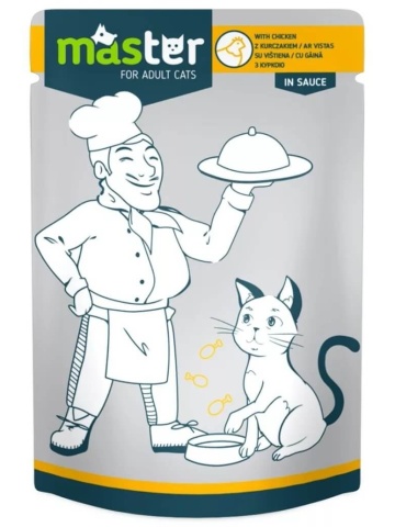 Master Cat - Hrana umeda profesionala - Pui - 80g