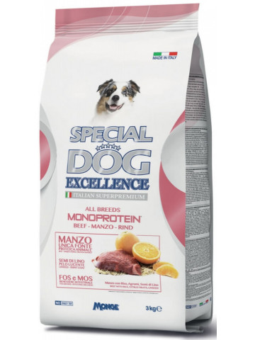 Monge Special Dog Excellence Monoprotein Adult All Breeds - Hrana uscata super-premium - Vita - 3kg