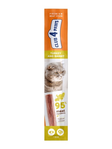 Club 4 Paws Cat Sticks - Curcan si Iepure - 5g