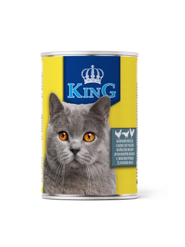 King Cat - conserva cu carne de pasare - 415g