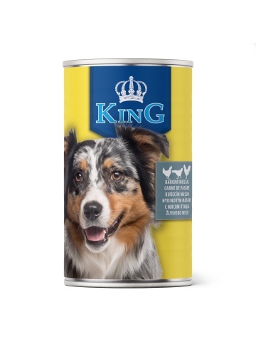 King Dog - conserva cu carne de pasare - 1240g