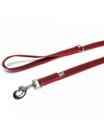 Lesa JK9 Color & Gray, antiderapanta, cu maner - 20mmx1m - Rosu