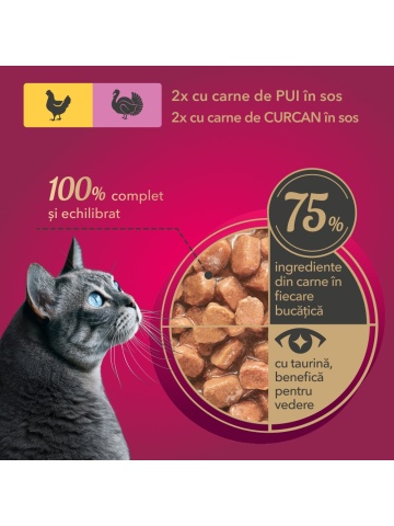My Love Cat - Hrana umeda completa - Pui & Curcan - Set 4x85g - Img 4