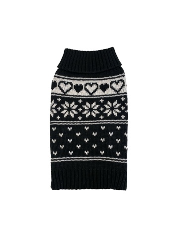 Pulover tricotat - Negru - 30cm - Img 1