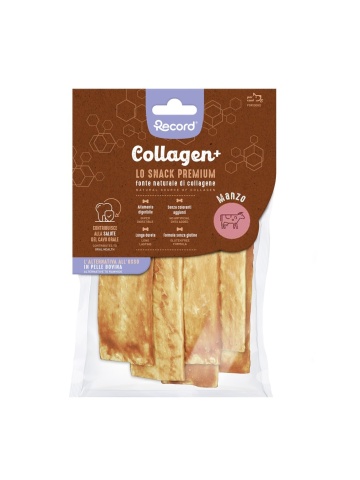 Recompense caini - Crackers Collagen+ cu gust de vita - 6 bucati