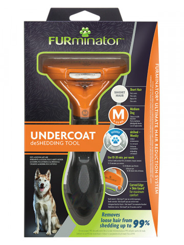 Trimmer profesional Furminator caini, blana scurta - M - Img 1