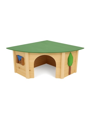 Casuta colt pentru rozatoare – 30x30x19 cm
