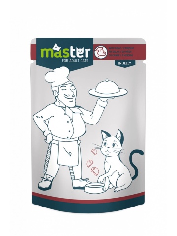 Master Cat - Hrana umeda profesionala - Carne - 80g