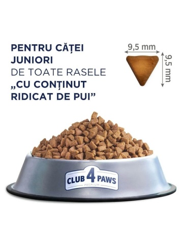 Club 4 Paws Puppy - Hrana uscata premium - Juniori de talie mare - Pui - 14kg - Img 2