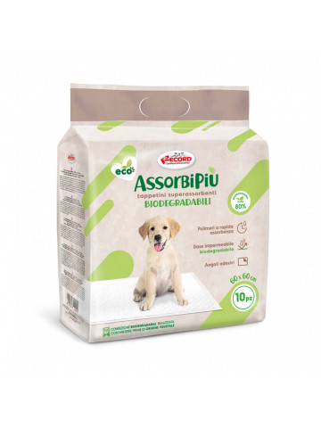 Covorase absorbante Assorbipiu Eco, biodegradabile - 60x60cm(10buc.)
