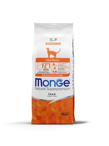 Monge Natural Superpremium Monoprotein Sterilised Cat - Rata - 10kg