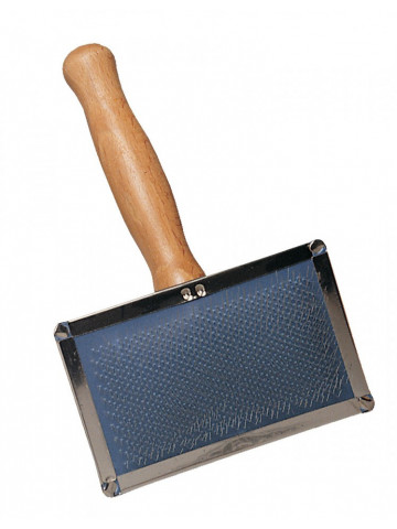 Tesala inox - maner lemn - Marime M - 13x11.5cm - Img 1