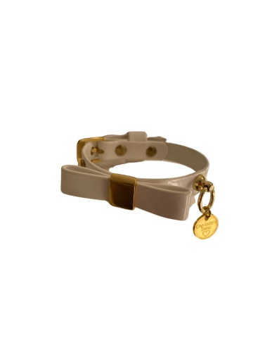 Zgarda Ella - 25cm - Alb