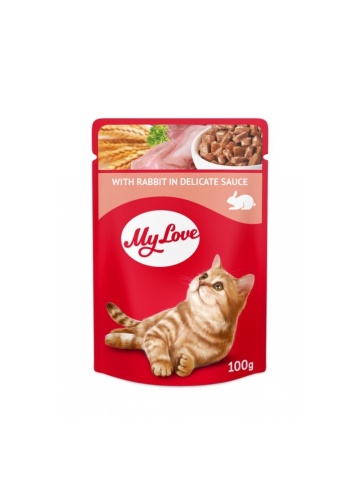 My Love Cat - Hrana umeda completa - Iepure - 100g