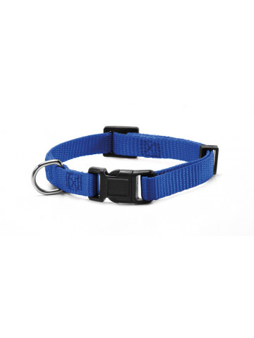 Zgarda reglabila, nylon - 1.0cmx20-30cm - Albastru