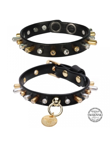 Bratara Sparkling Stud in Black - Negru