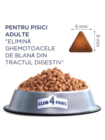 Club 4 Paws Cat Hairball - Hrana uscata premium - Pui - 14kg - Img 2