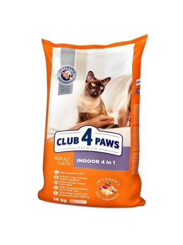 Club 4 Paws Cat Indoor - Hrana uscata premium - Pui - 14kg