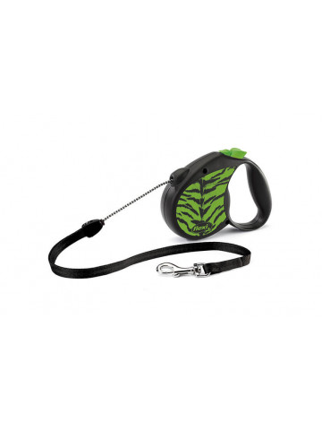 Lesa retractabila, cu fir - Flexi Safari - M - Tiger