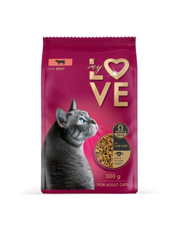 My Love Adult Cat - Hrana uscata completa - Vita - 300g