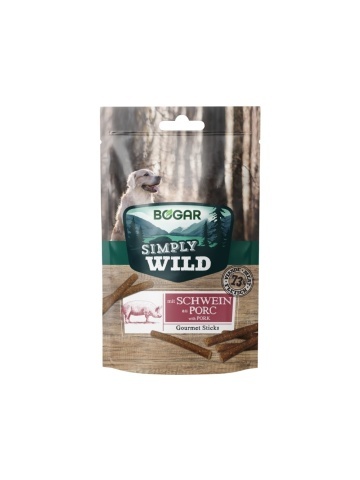 Recompense pentru caini - Bogar Simply Wild - Sticksuri - Porc - 110g