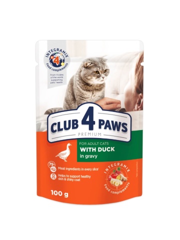 Club 4 Paws Cat - Hrana umeda premium - Rata - 100g